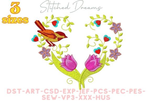 Bird and Flowers: A Seasonal Embroidery Design Review