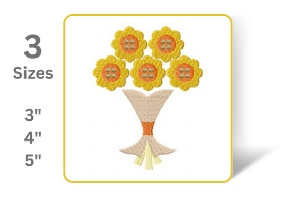 Bouquet: A Floral Embroidery Design for Small Business Branding