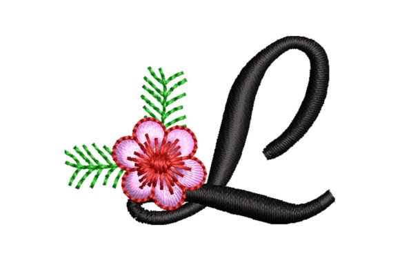 Floral Letter L: A Refined Monogram for Wedding & Everyday Handmade Goods