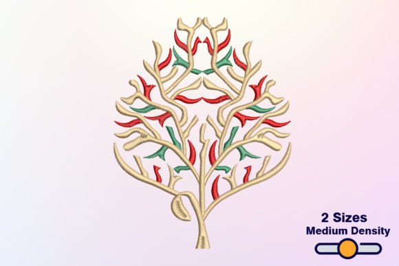 Floral Tree: A Warm, Versatile Embroidery Design for Meaningful Gifts