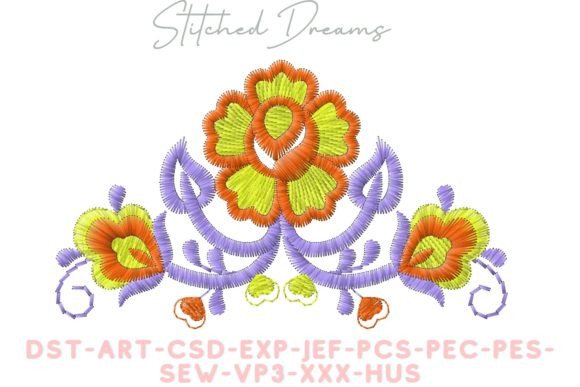 Flower Motif: A Versatile Floral Embroidery Design