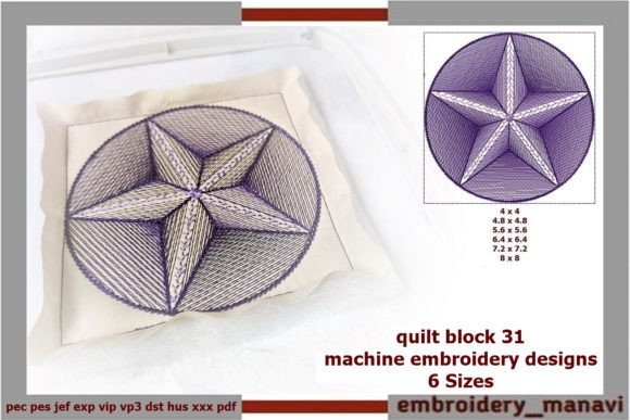 Quilt Block 31: A Thoughtful Embroidery Review